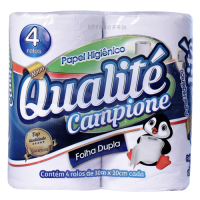 Imagem do produto Papel Higiênico Folha Dupla Qualité pacote c/ 4 rolos